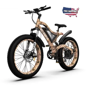 AOSTIRMOTOR Electric Bike S18 1500W Mountain Ebike 48V 15Ah Removable Lithium Battery 4.0 Fat Tire Ebike Beach Cruiser Bike