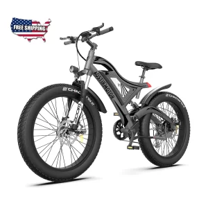 AOSTIRMOTOR S18 Electric Bike 750W 26Inch 4.0 Fat Tire Ebike 48V 15Ah Lithium Battery Beach Cruiser City Mountain Bicycle