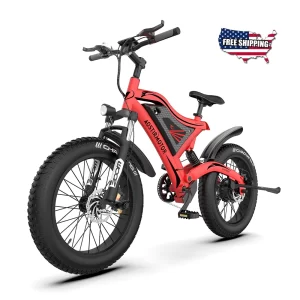 AOSTIRMOTOR S18 Mini Electric Bicycle 48V 15Ah Lithium Battery 500W Motor Moutain Bike 4.0 Fat Tire Snow Beach Cruiser City Bike