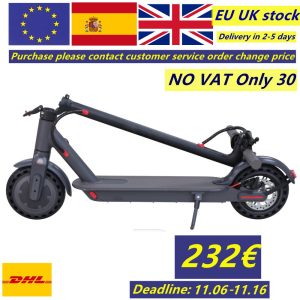 EU UK stock high-end adult electric scooter 8.5in 36V350W folding electric scooter ultra-light smart mobility bike 10.4AH